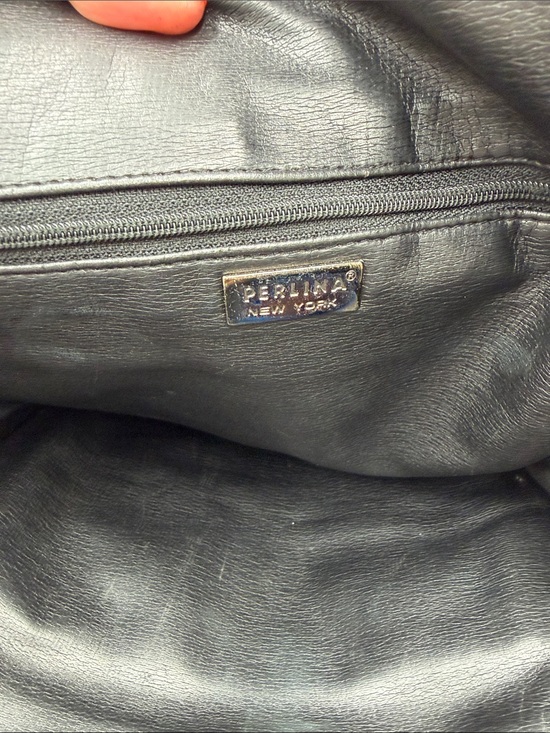 Perlina Black Leather Women’s Backpack with Top Handle main image 8